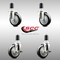 Service Caster 4 Inch 316SS Black Poly Swivel 1-1/2 Inch Expanding Stem Caster Brake SCC, 2PK SS316EX20S414-PPUB-BLK-2-TLB-2-112 - alternate 6